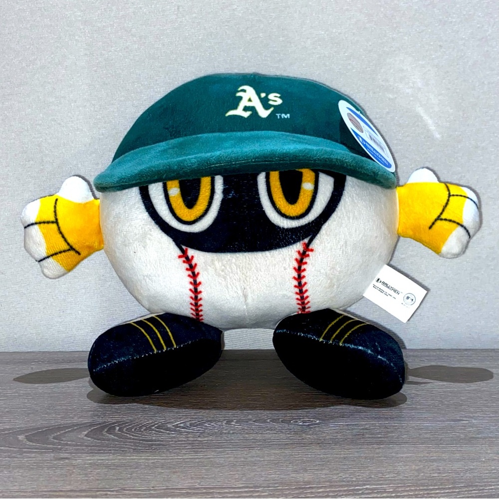 2017 RALLYMEN Oakland A’s Athletics Baseball Plush W/ Tags 11-12”